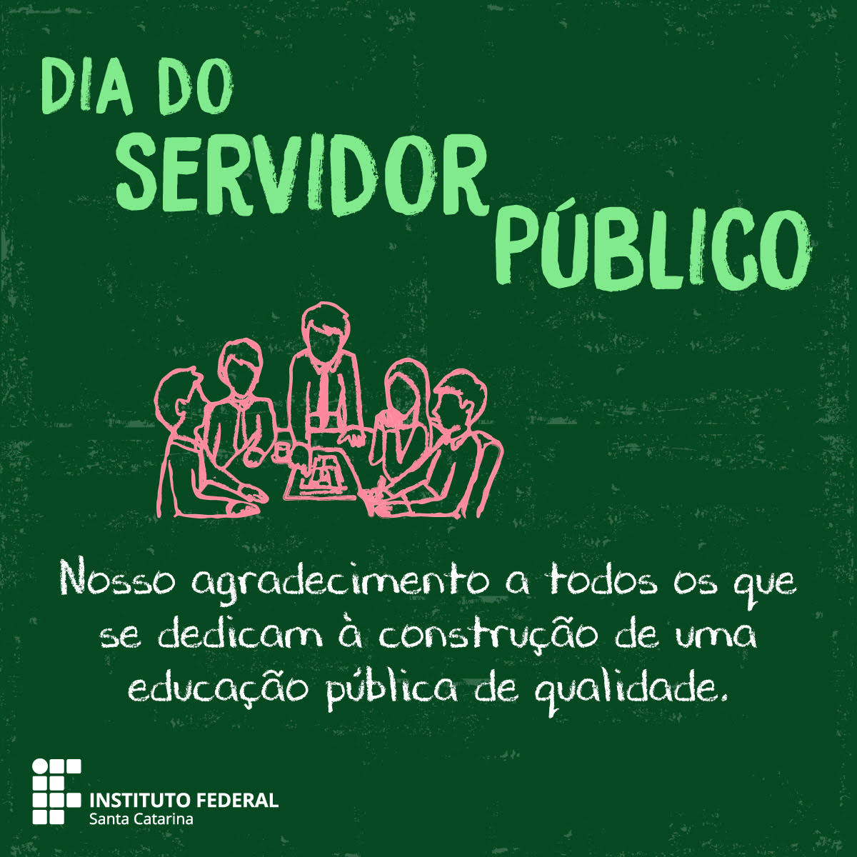 Cartão do Dia do servidor público