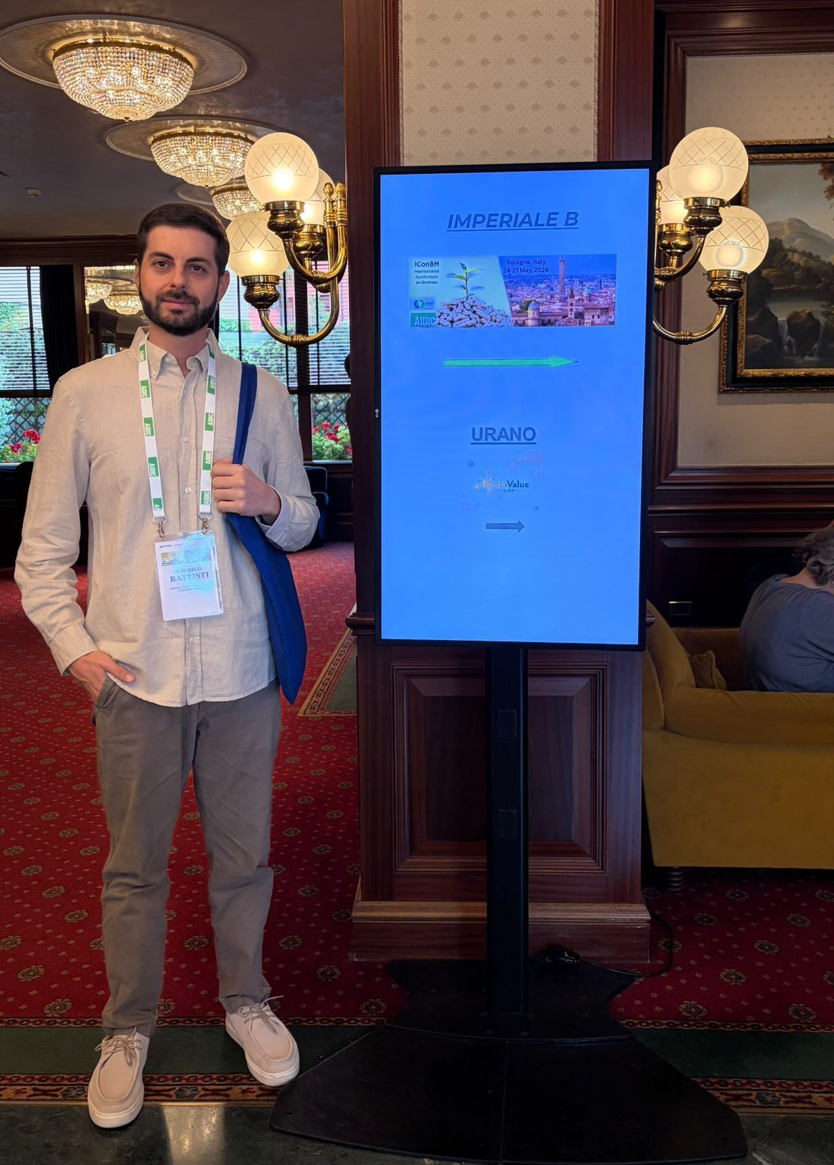 Professor e coordenador de Pesquisa e Inovação Tecnológica do IFSC Criciúma, Rodrigo Battisti participa da IConBM2026, conferência internacional realizada em Bolonha, na Itália.