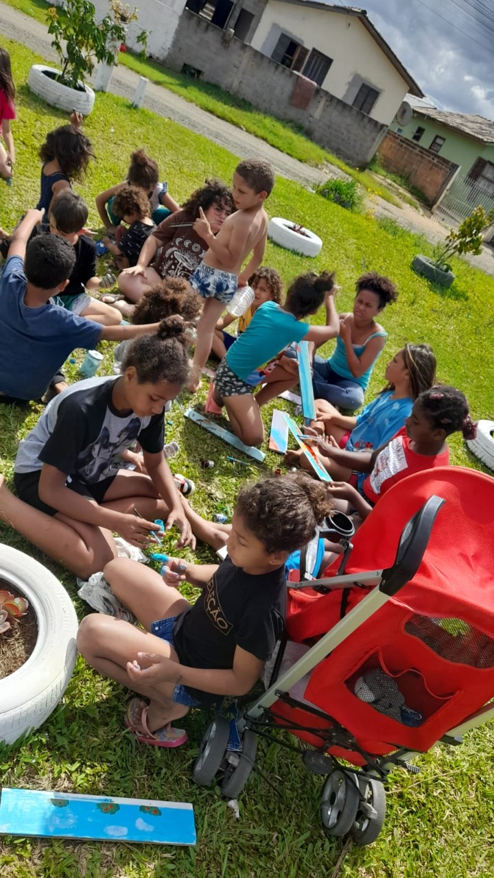 Crianças do bairro Renascer participam das atividades | Foto: Mariana de Oliveira