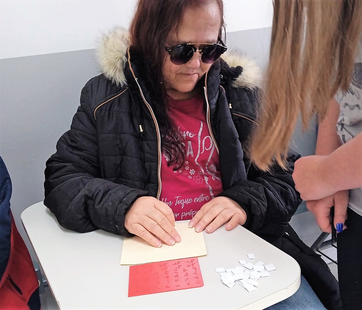 Oficinas contemplaram atividades de leitura em braille