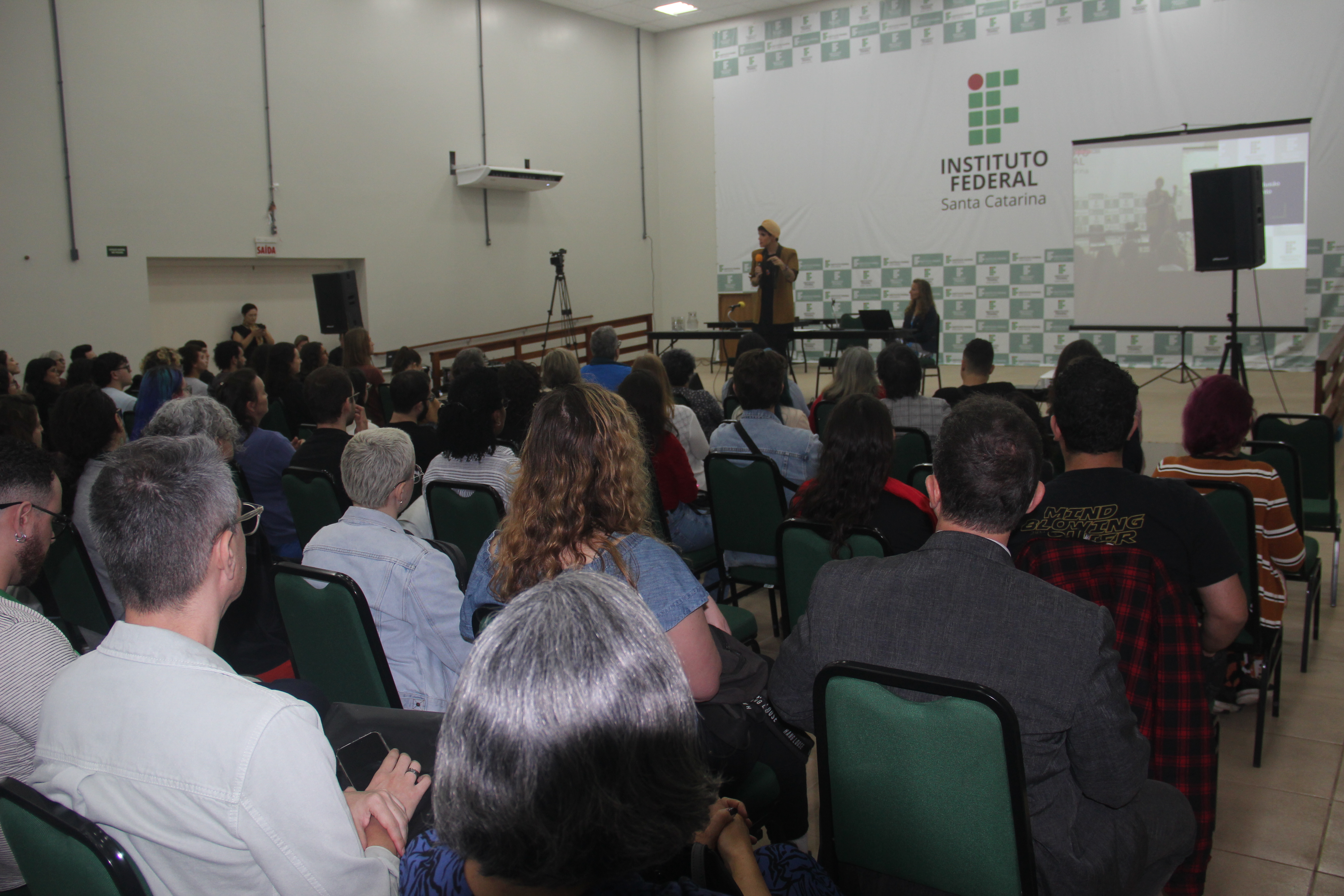 Palestra foi realizada no Centro de Eventos do Câmpus Florianópolis-Continente