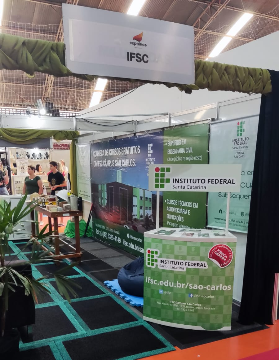 IFSC tem estande na Expainco 2024, em São Carlos, de 14 a 17 de março