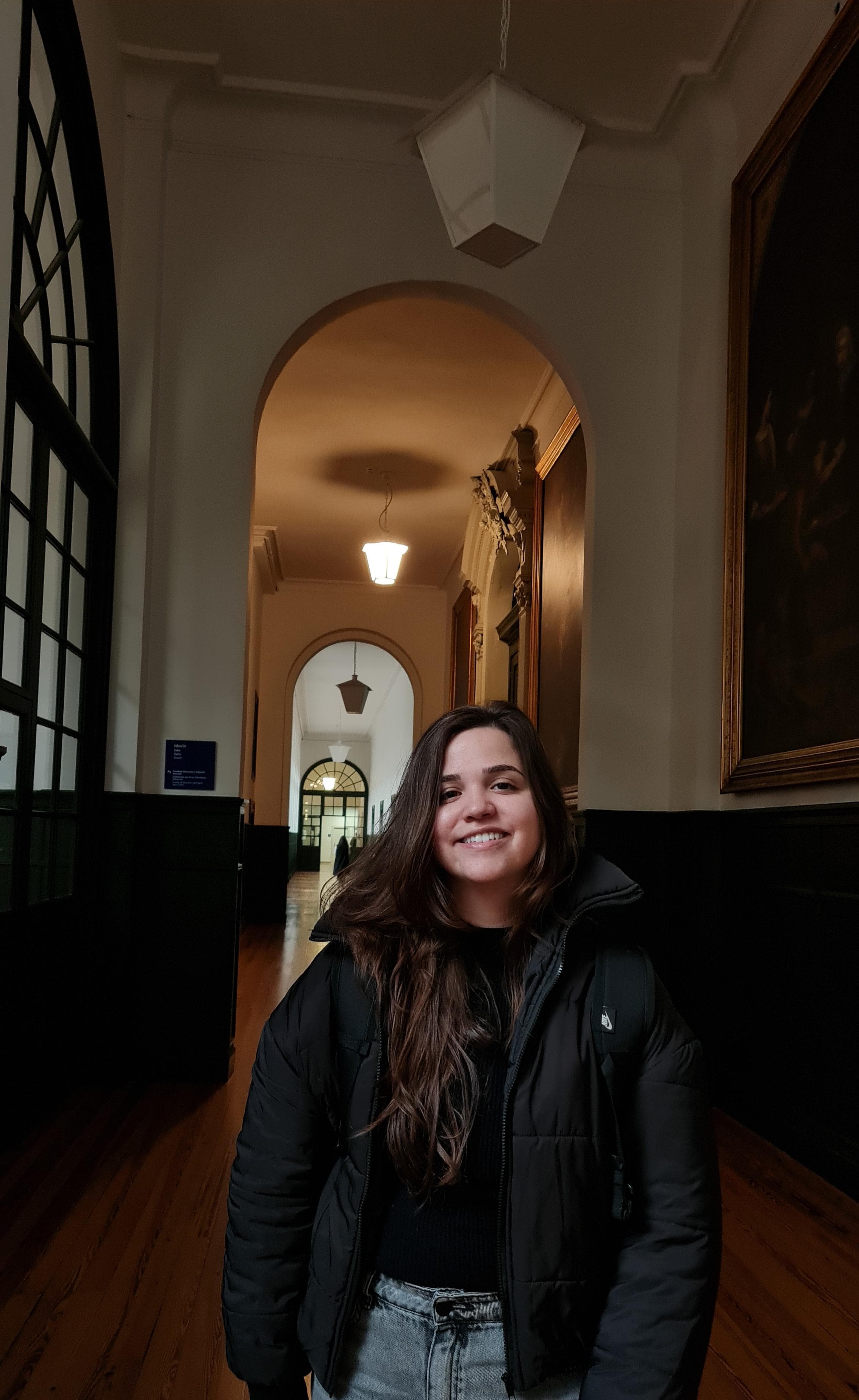 Beatriz Vieira, estudante do Câmpus Xanxerê, já na Espanha