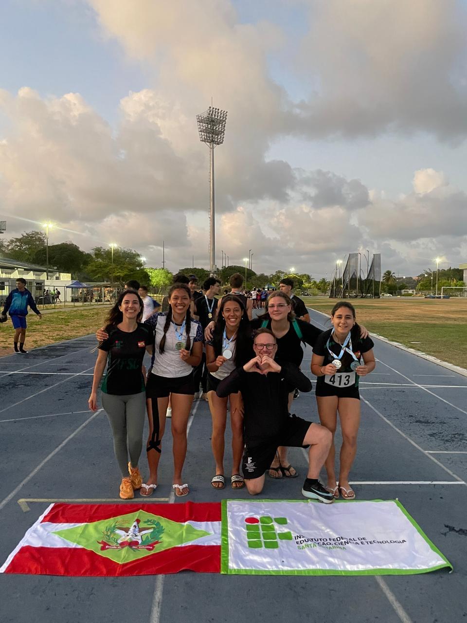 Representantes do Câmpus Chapecó do IFSC no JIF Nacional 2025