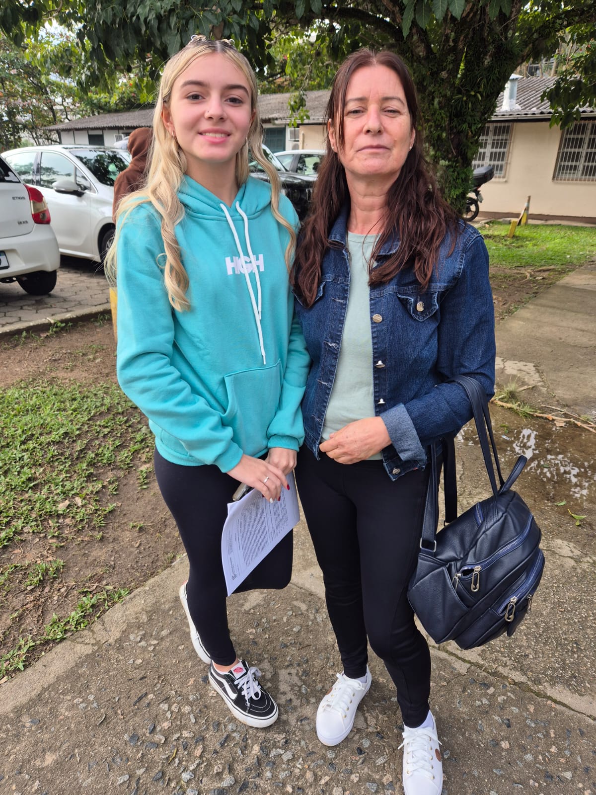 A candidata Heloísa com a avó, Maria Lúcia