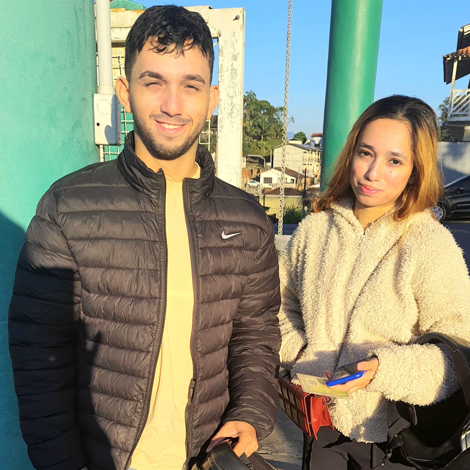 Os irmãos David e Jessiely estudaram juntos e fizeram a prova para o mesmo curso, o de Eletroeletrônica no Câmpus Joinville