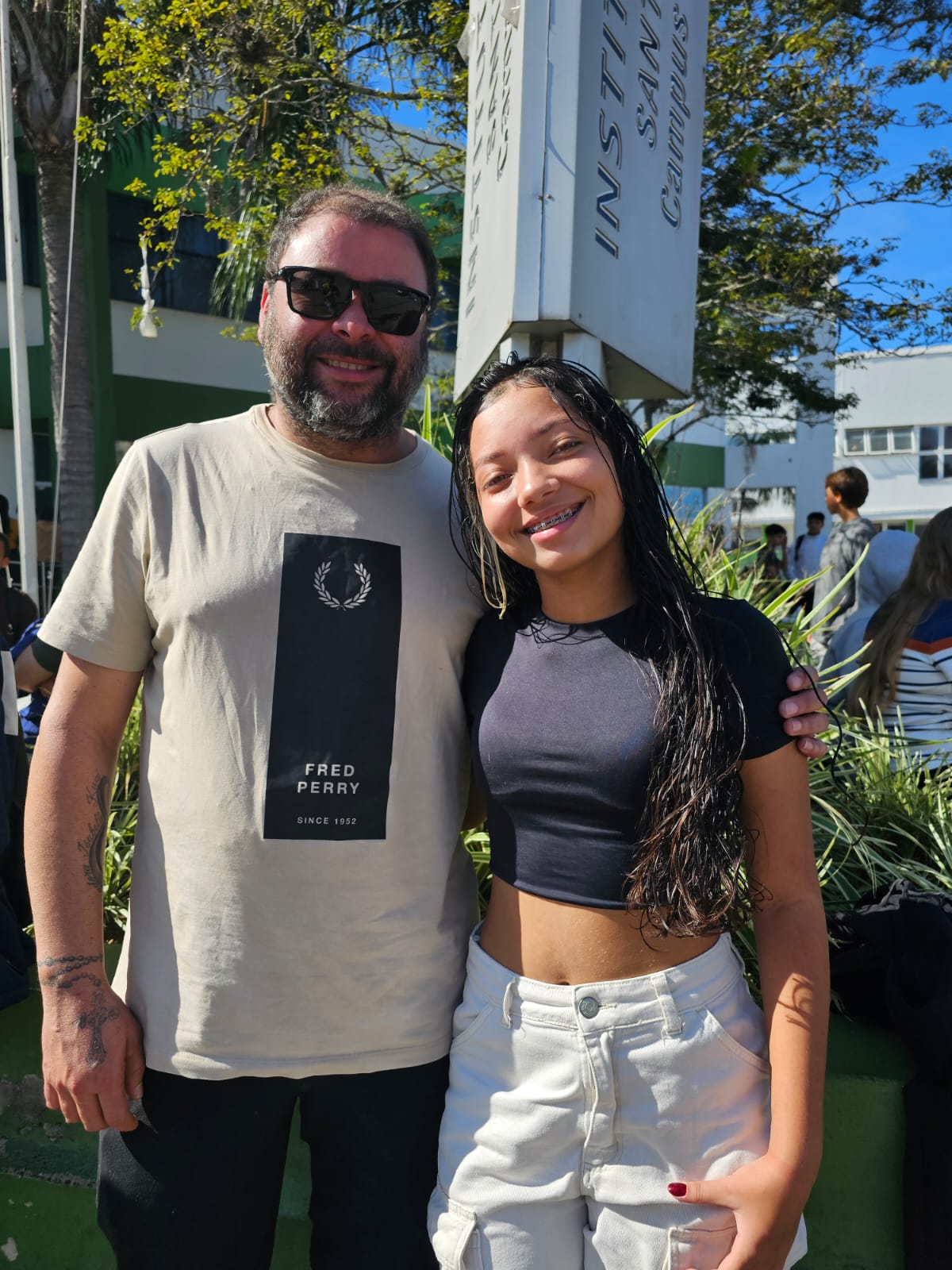 Isabelle, 14 anos, fez a prova para Eletrotécnica em Florianópolis, pensando em 