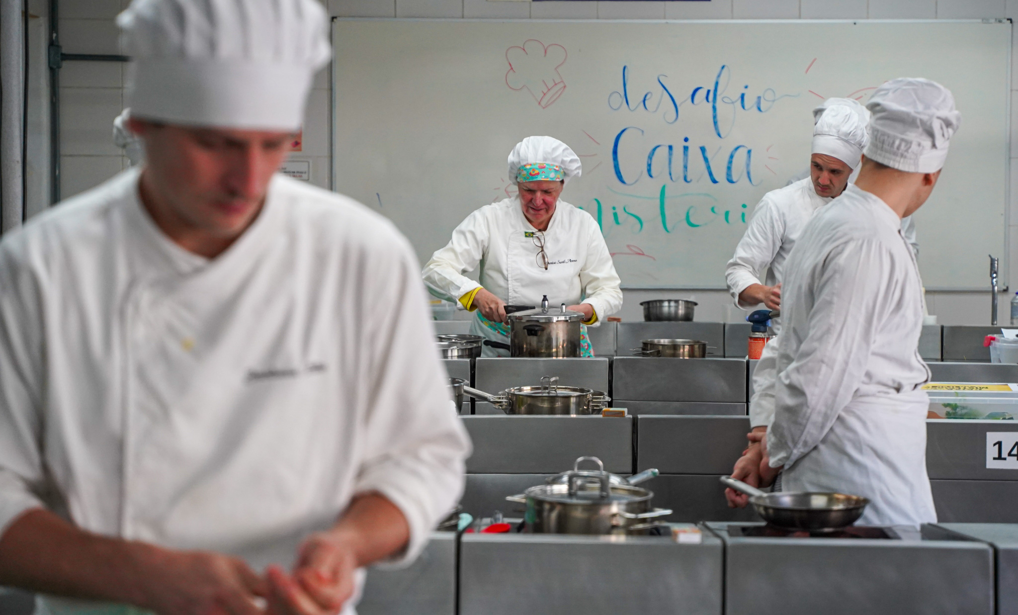 O Desafio Caixa Misteriosa que transformou a cozinha do Câmpus Florianópolis-Continente. Foto: Bernardo Gomes