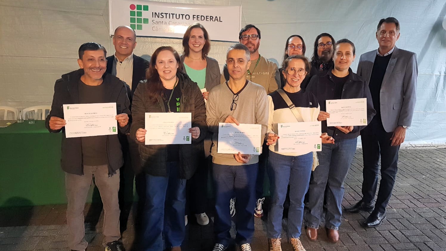 Homenagem aos servidores com 15 anos de IFSC