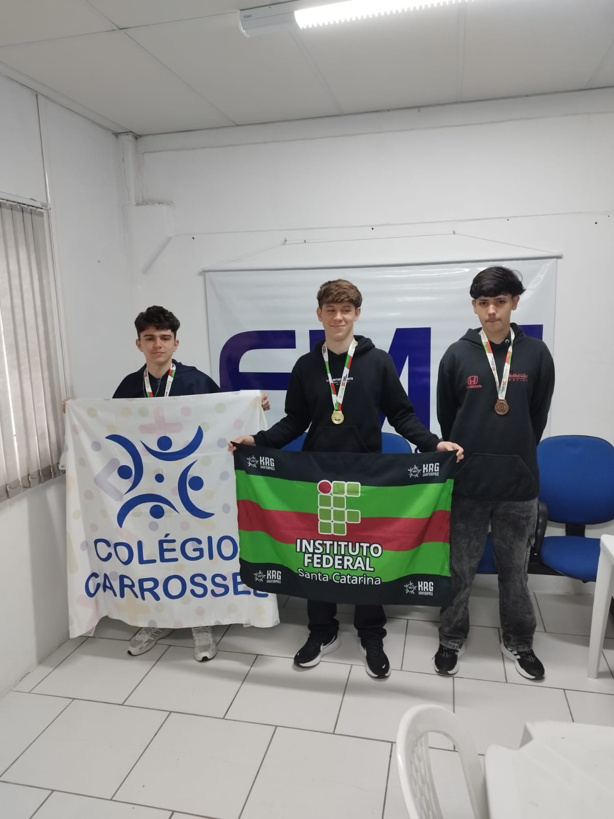 Enzo Gonçalves foi campeão no xadrez.