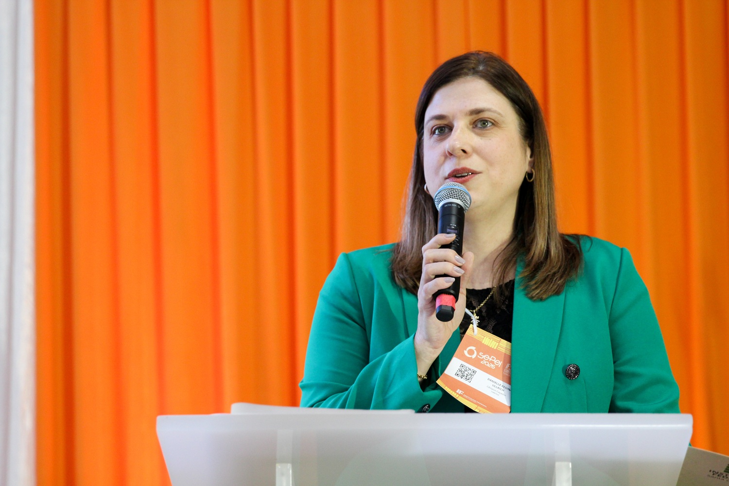 Diretora-geral do Câmpus Caçador destacou importância de receber o evento após 15 anos da implantação do IFSC no município