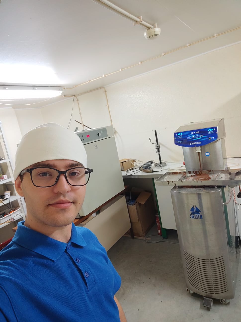 Maykon Allan Soldati Quandt, aluno de Engenharia de Alimentos do Câmpus Urupema, em intecâmbio no IPBeja, em Portugal.